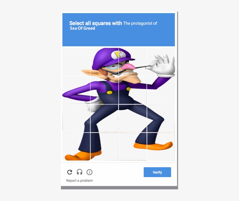 Image Result For Waluigi Sea Of Greed Greed - Waluigi, transparent png download
