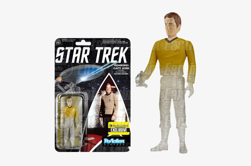 Phasing Kirk Us Exclusive Reaction Figure - Star Trek - Phasing Kirk Us Exclusive Reaction Figure, transparent png download