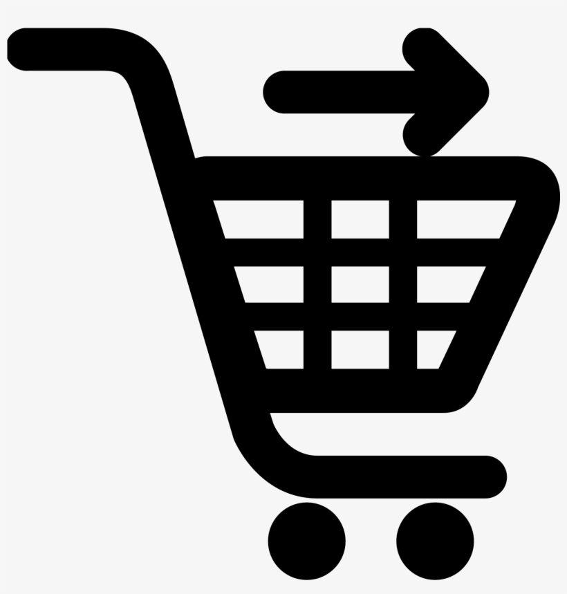 The Icon Is A Shopping Cart That One Might Push In - Checkout Icon, transparent png download