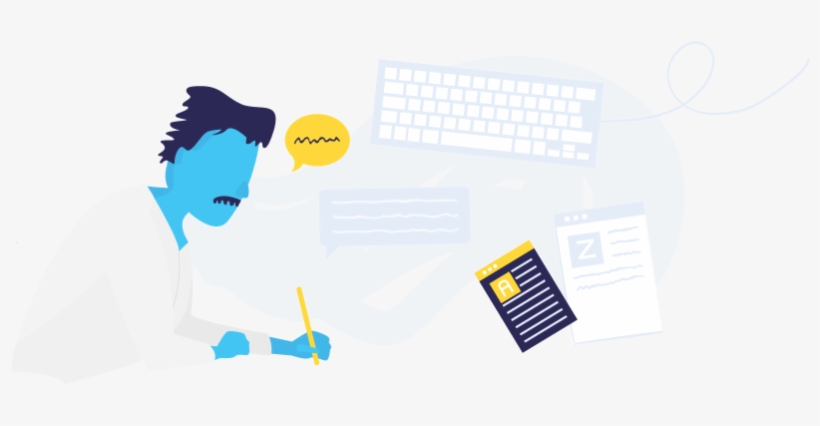 Blog-writing - Illustrator, transparent png download