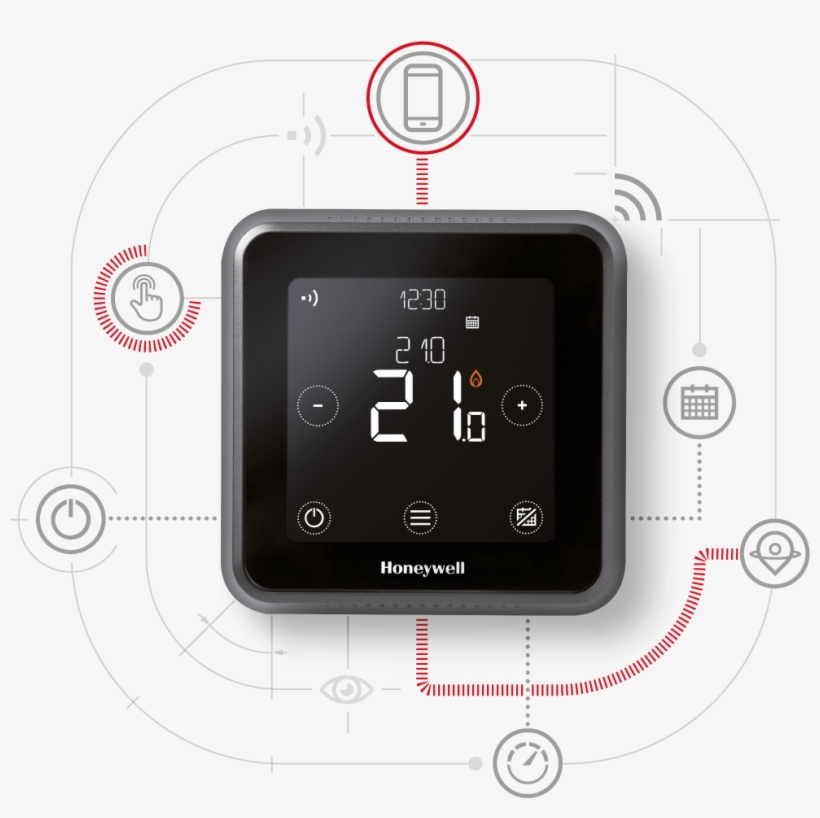 Lyric T6 Series - Honeywell Lyric T6 - Thermostat - Wired, transparent png download