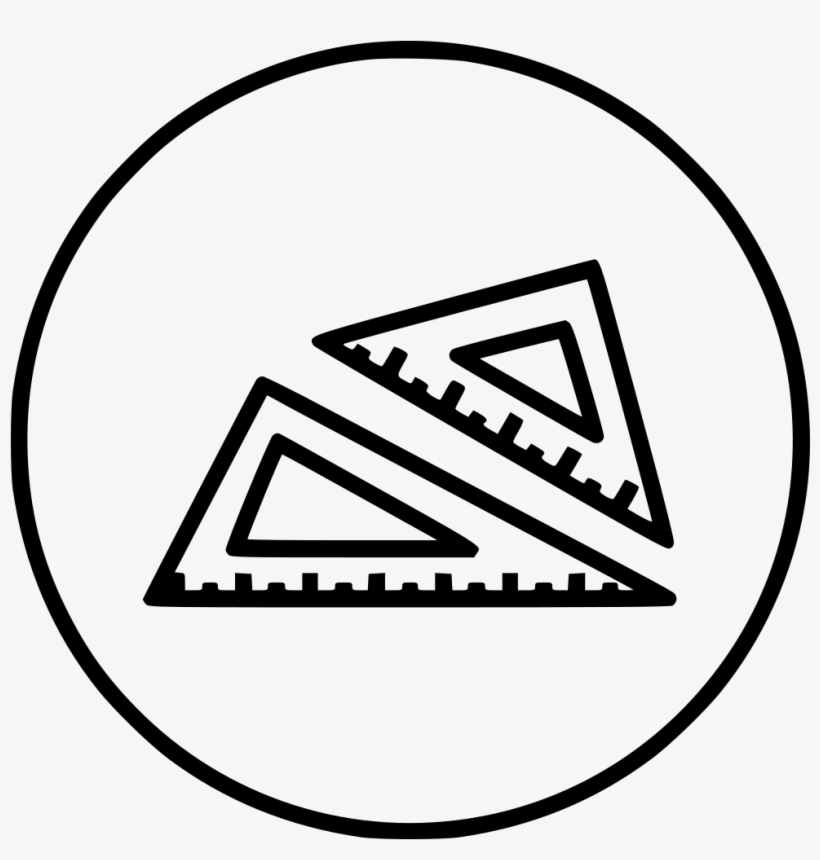 Design Rule Shape Triangle Geometry Maths Tool Comments - Triangle, transparent png download