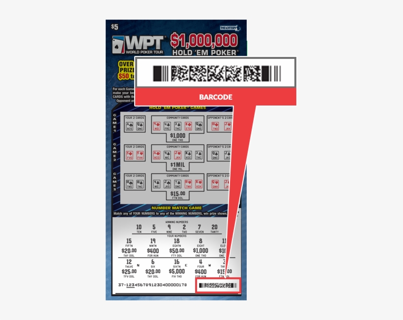 Sample Ticket Showing The Location Of The Wpt® $1,000,000 - Wpt National, transparent png download