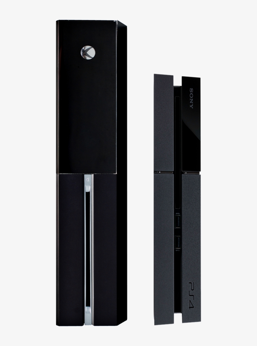 Ps3xboxonedimensions ~original - Ps4 Vs Xbox Size, transparent png download