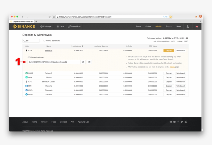 Coinbase Transfer To Binance Tether Crypto - Binance Funds, transparent png download