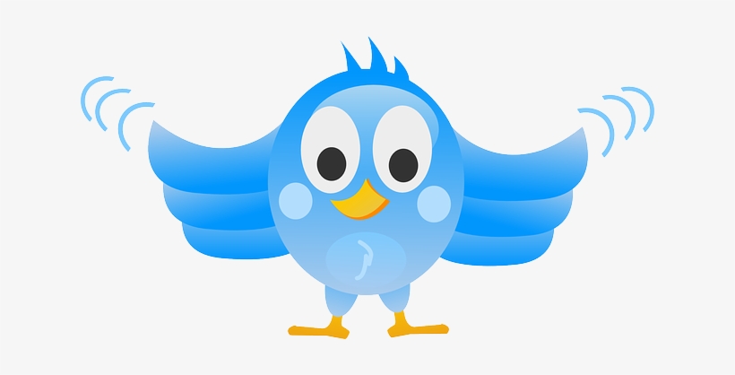 #twitter Follow Me Get Lots Of #cybersecurity News - Bird Flapping Wings Cartoon, transparent png download