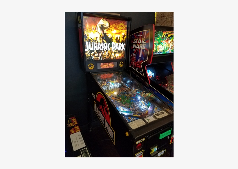 Jurassic Park Pinball Machine - Jurassic Park, transparent png download