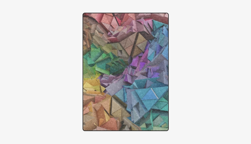 Colorful Abstract 3d Low Poly Geometric Blanket - Interestprint Designed Laptop Shoulder Bag Colorful, transparent png download
