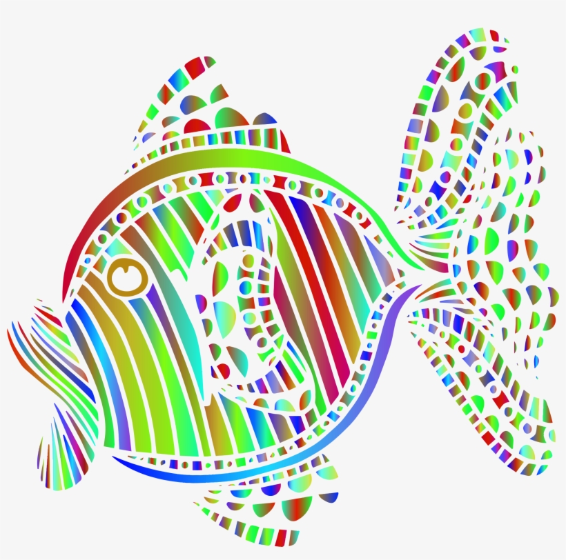 Abstract Colorful Fish 7 Svg Transparent Stock - Clip Art, transparent png download