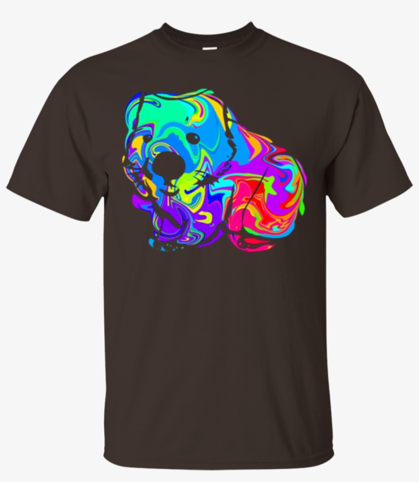 "wombat" Colorful Abstract Animal Graphic T-shirt - Shirt, transparent png download