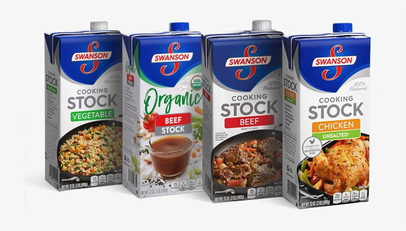 Our Stocks - Swanson Unsalted Cooking Stock, Chicken, 32 Ounce (pack, transparent png download