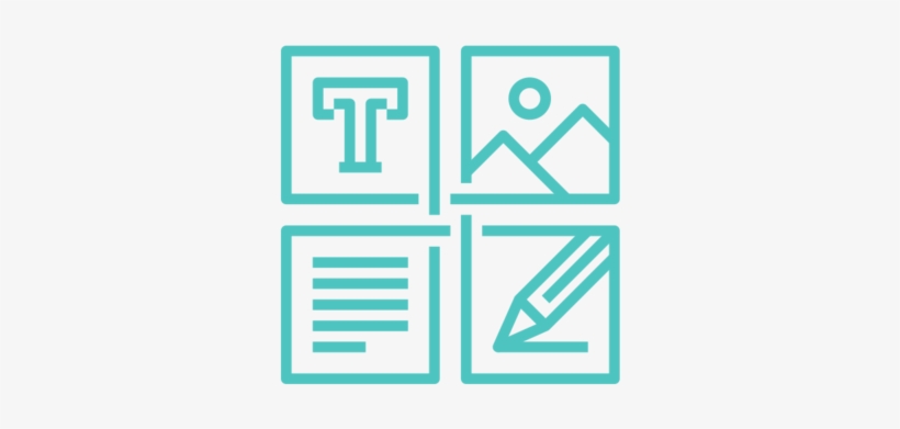 Design-squares - Electric Blue, transparent png download