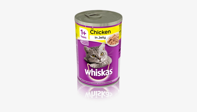 Whiskas® 1 Can With Chicken In Jelly 390g - Whiskas Can Cat Food, transparent png download
