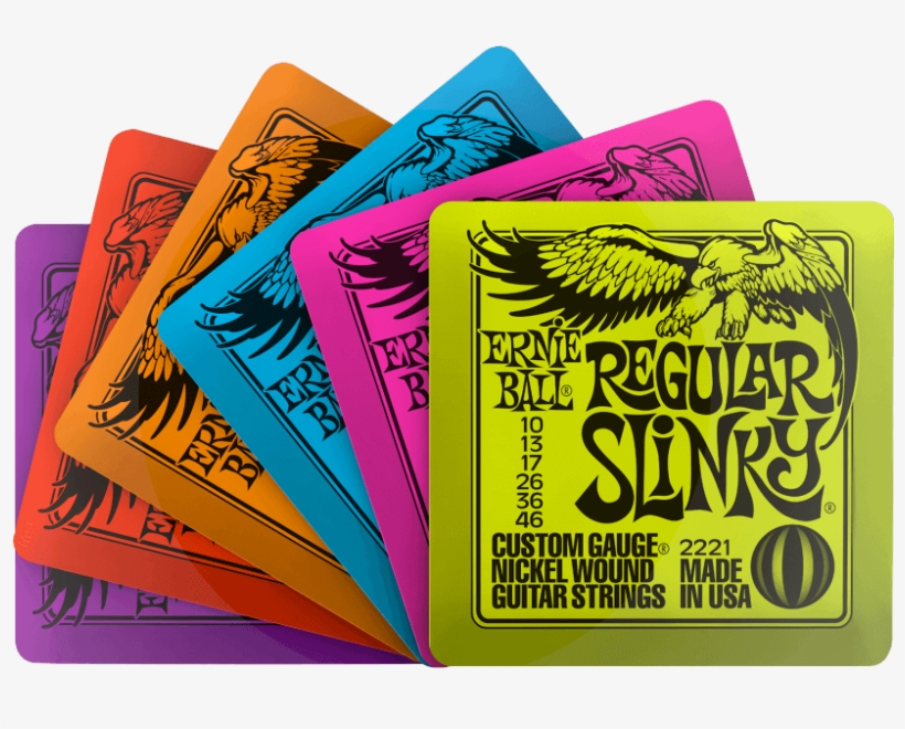 Slinky Coasters 6 Pack - Ernie Ball Regular Slinky Pack, transparent png download
