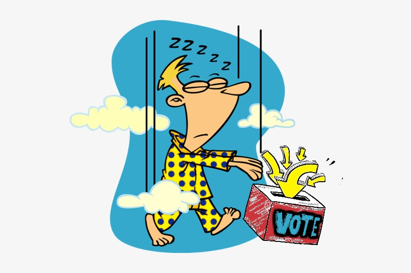 Candidate Donald Trump Has A 3 Trillion To Zero Vote - Sleeping Clipart, transparent png download