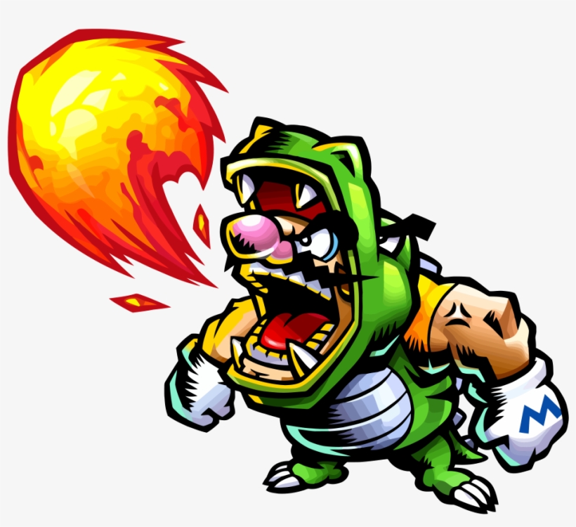 Dragon Wario Artwork - Wario Master Of Disguise Dragon, transparent png download