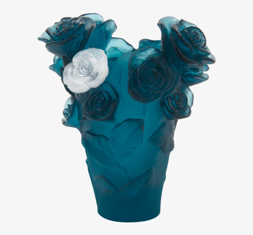 Vase Bleu Fleur Blanche 05287-7, transparent png download