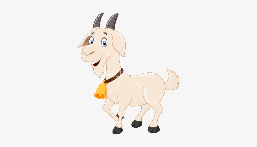 Whenever The Farmer Is With The Animals Or Plant, They - Cartoon Image Of Goat, transparent png download