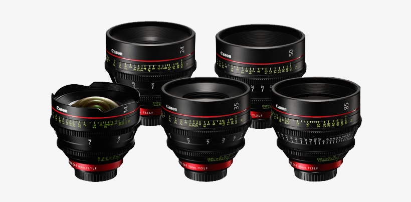 Canon Cinema Prime Ef Mount - 4 Lens Bundle - With, transparent png download