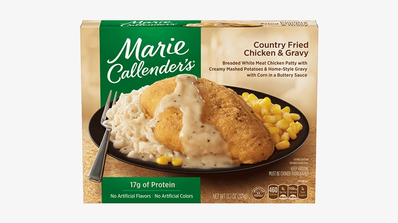 Country Fried Chicken & Gravy - Marie Callender's Country Fried Chicken And Mashed, transparent png download