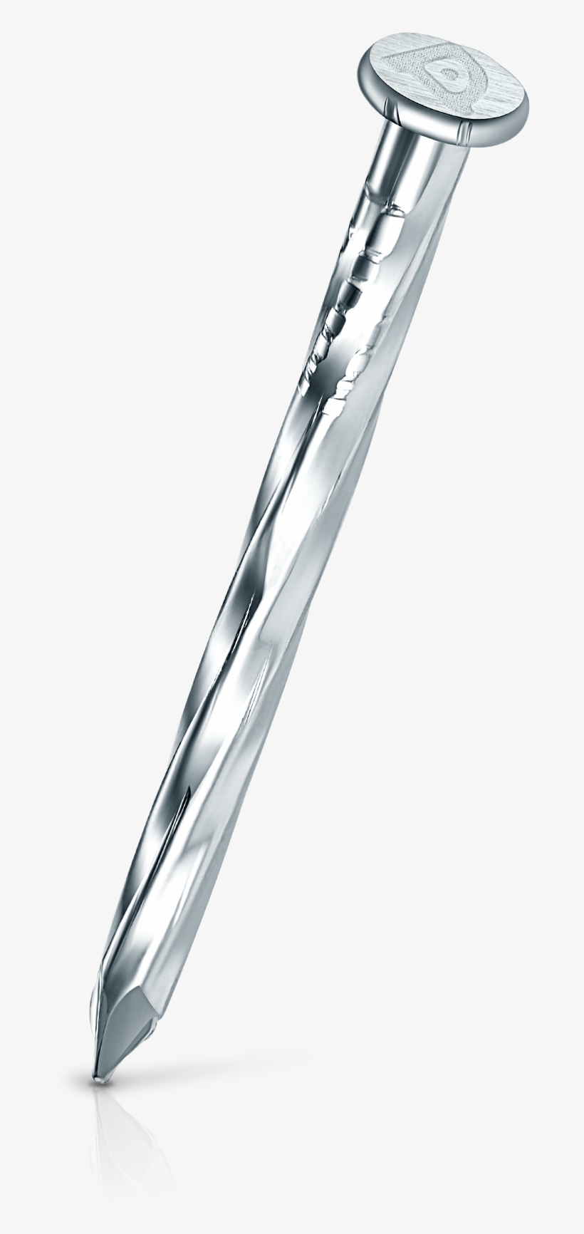 Angular Spiral Shank Concrete Nail - Concrete Nail, transparent png download
