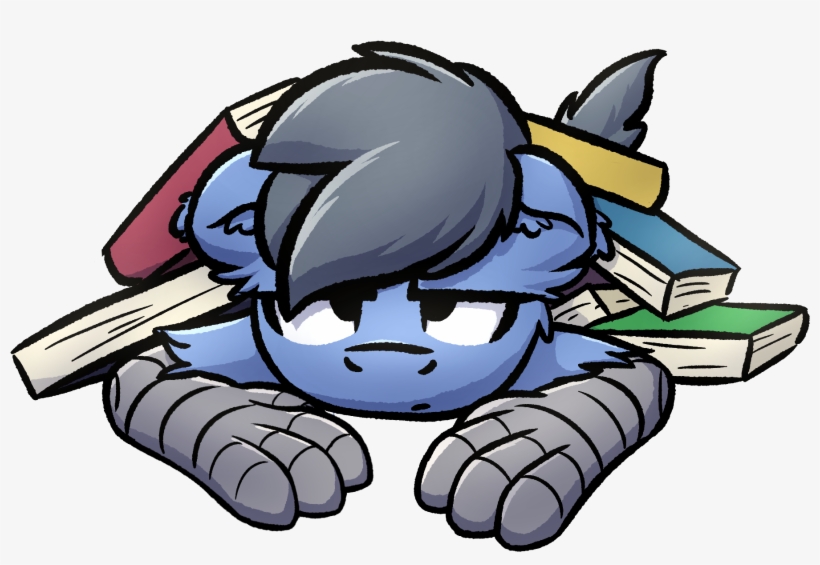 Moemneop, Book, Hippogriff, Male, Oc, Oc - Booked, transparent png download