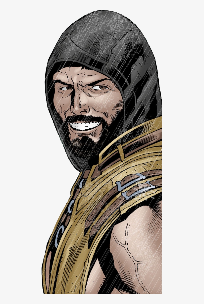 Hanzo Hasashi Smile Cutout Mortal Kombat X Comic By, transparent png download
