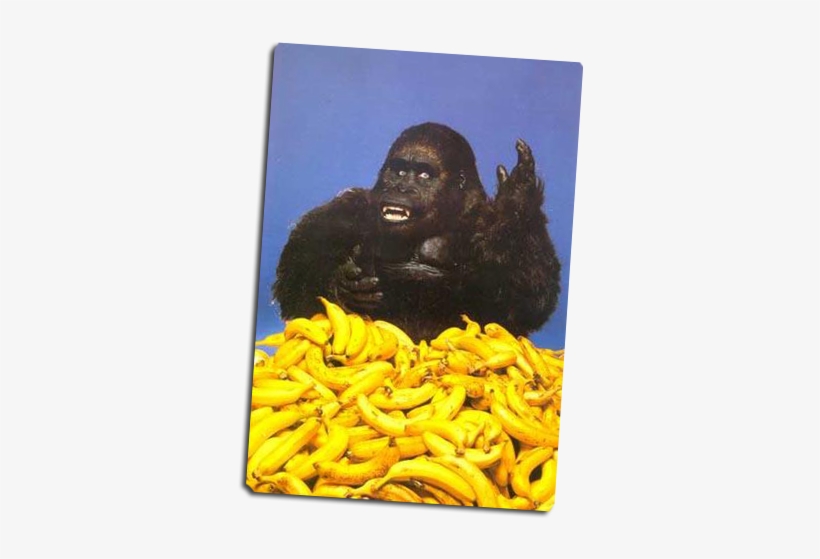 Form Image - Gorilla Eating Banana Funny, transparent png download