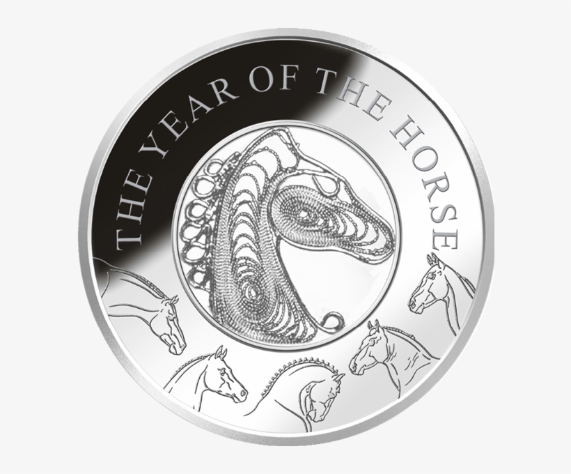 Fiji 2014 1$ Year Of The Horse Filigree Proof Silver - Somalia Elefant 2018 Silber, transparent png download
