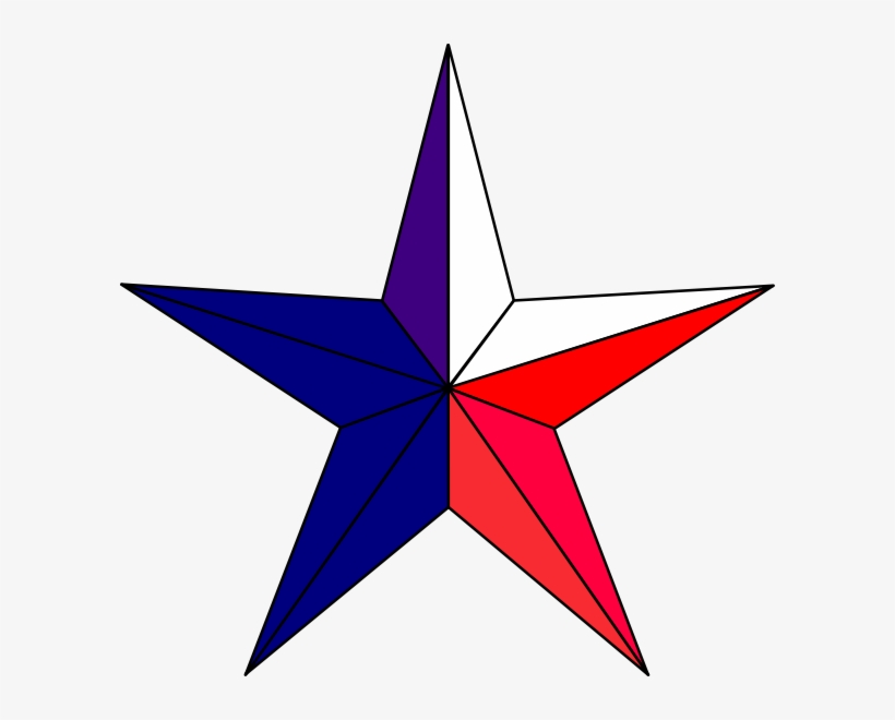Image Freeuse Download Collection Of High Quality Image - Blue Red White Star, transparent png download