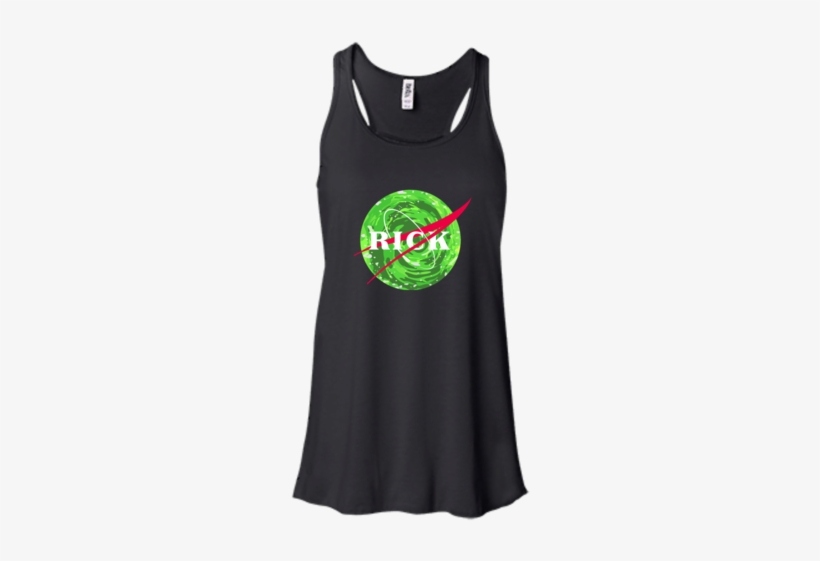 Mens Rick And Morty Rick Nasa Logo Portal Shirt Black - Father's Day T-shirts If Daddy Can't Fix It No One, transparent png download