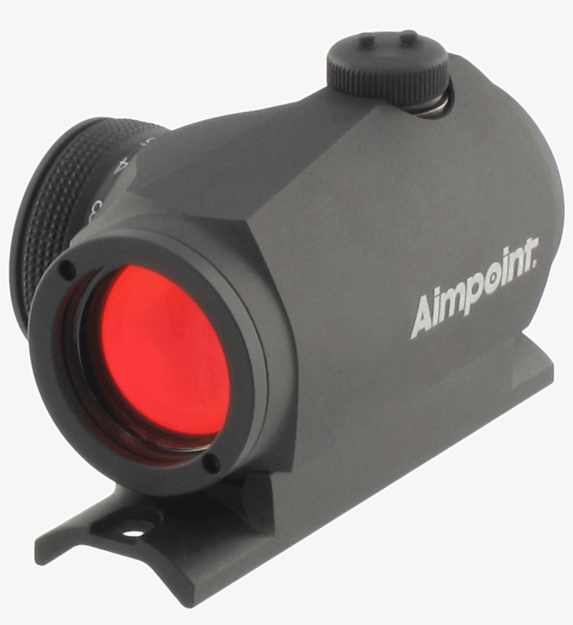Aimpoint® Micro H-1 - Aimpoint Micro H-1 Sight With Standard Mount 2 Moa, transparent png download