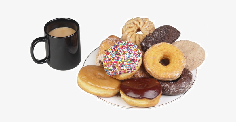 Donut Sunday's Are A Great Way To Meet Fellow Parishioners - Coffee And Donuts Png, transparent png download