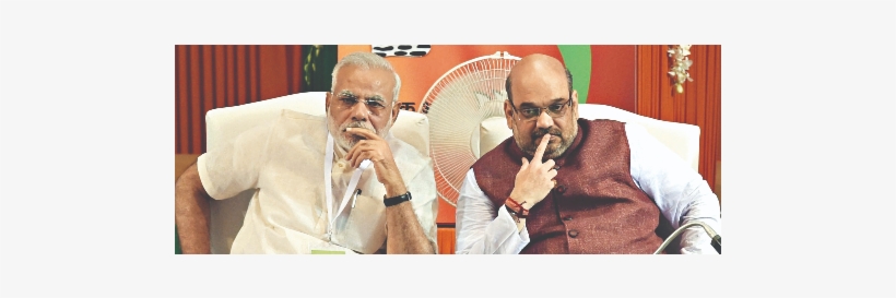 Narendra Modi Has Had An Enviable Race So Far - Amit Saha And Modi, transparent png download