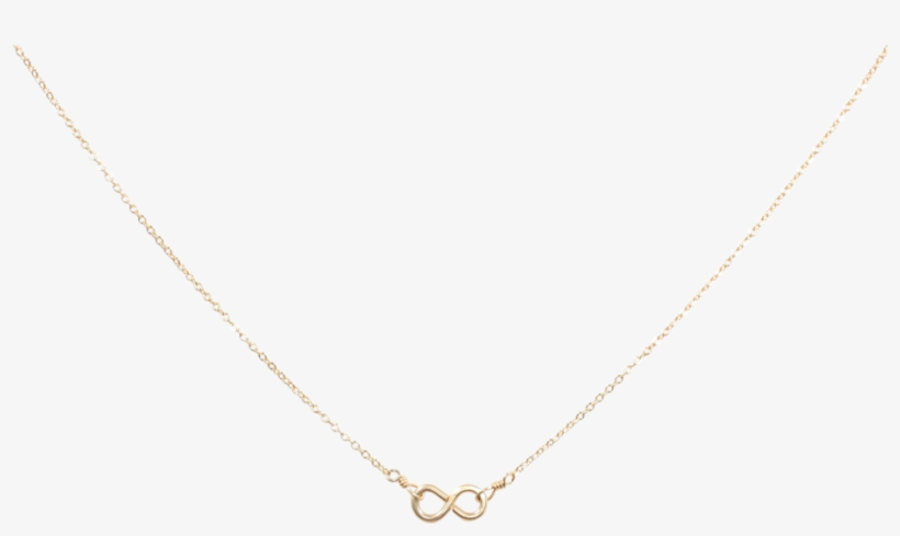Tiny Infinity Necklace On Thin Chain - Infinity Tiny Necklace Gold, transparent png download