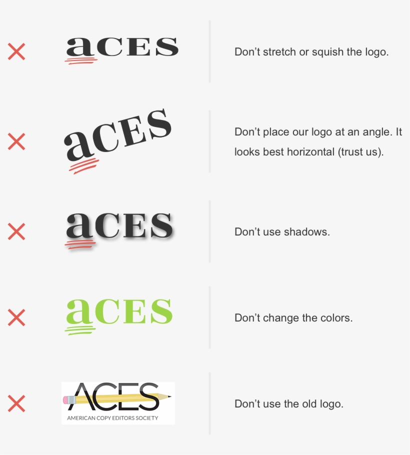 Aces Logo No Nos - American Copy Editors Society, transparent png download