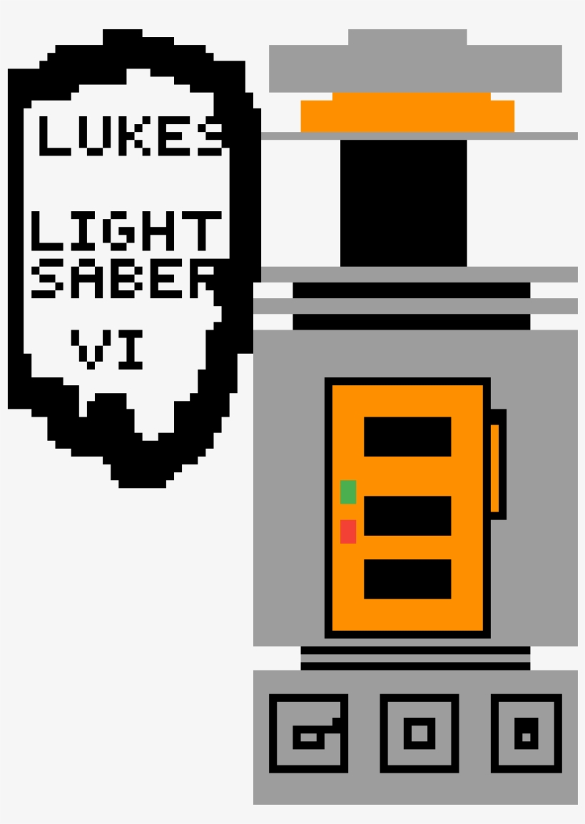 Lukes Lightsaber - Lightsaber, transparent png download