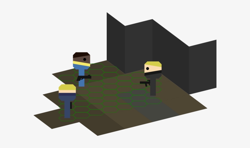 Fallout-inspired Tiles, Hex Grid And Character Symbols, transparent png download