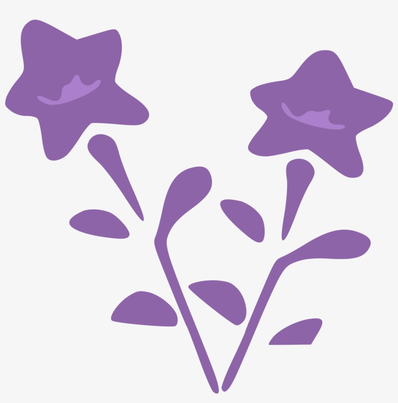 Purple Flowers Vector Clipart Image - Flower Design Purple, transparent png download
