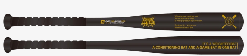2 In 1 Aluminum Bat - 2-in-1 Pc, transparent png download