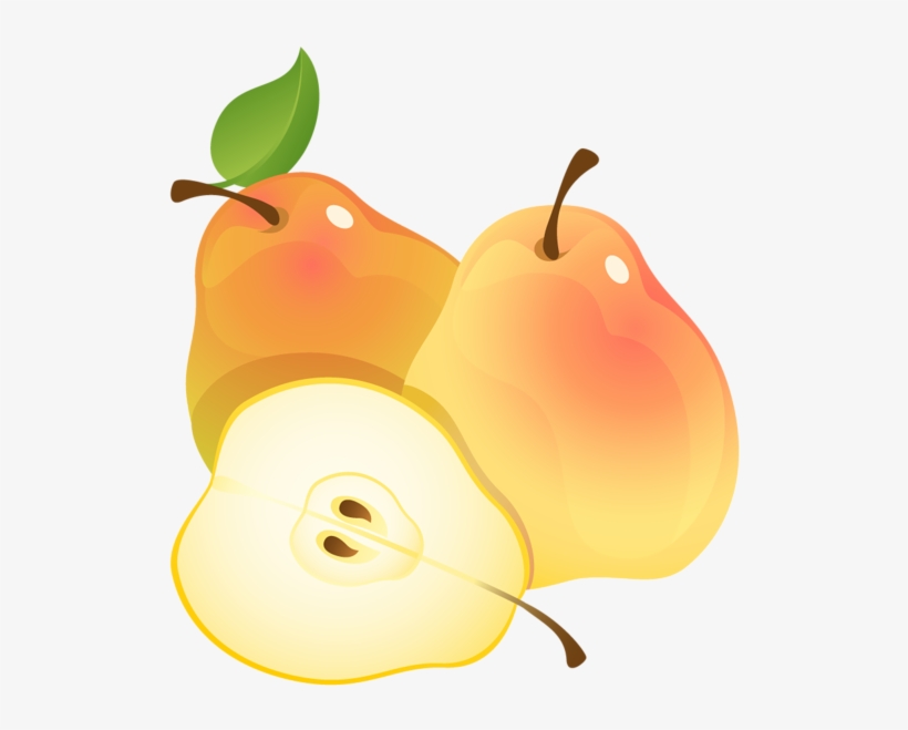 Large Painted Pears Png Clipart - Pear, transparent png download