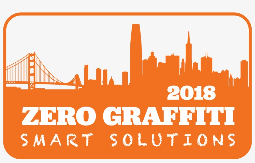 Zero Graffiti - Battoo San Francisco City Skyline Silhouette Wall Art, transparent png download