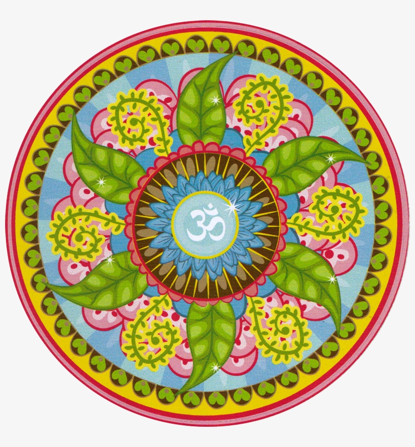 Bumper Sticker / Decal - Om Mandala Small Bumper Sticker Decal 3 Circular, transparent png download