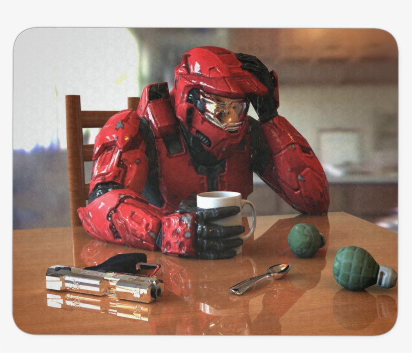 Master Chief Halo Desktop Mouse Pad Thick Anti-slip - Game, transparent png download