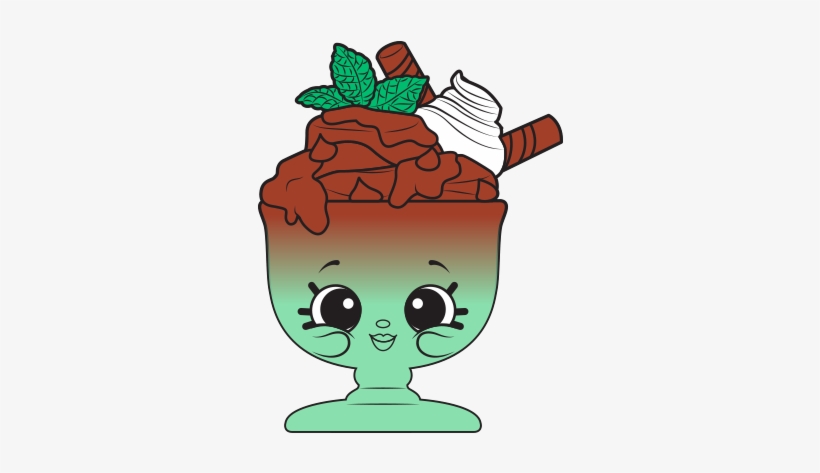 From The People Behind Trash Packs Come Shopkins - Choc Mint Charlie Shopkin, transparent png download