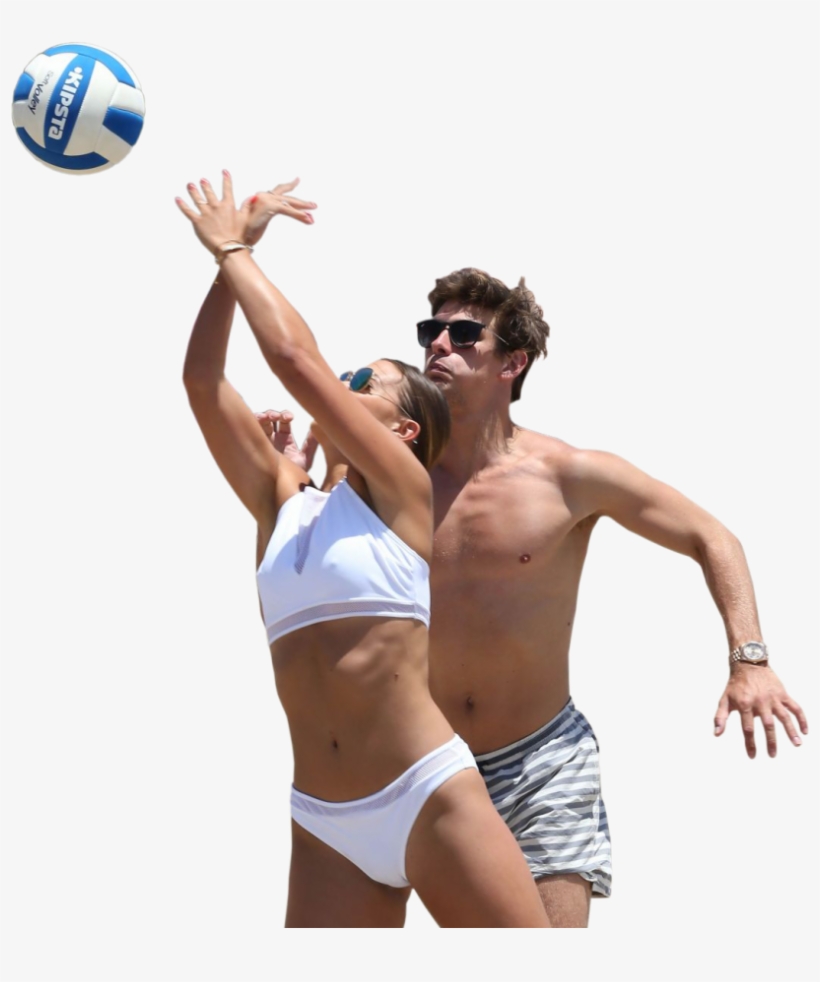 Volleyball - Png People At The Beach, transparent png download