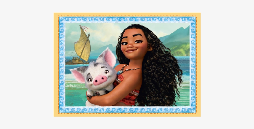 Disney Moana Ass A 3 Puzzles - Moana Plate, transparent png download