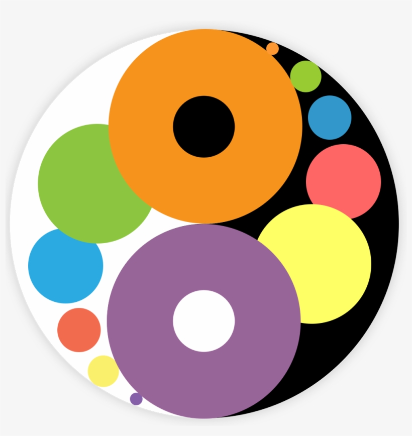 Yin Yang - Golden - Yin Yang Golden Ratio, transparent png download