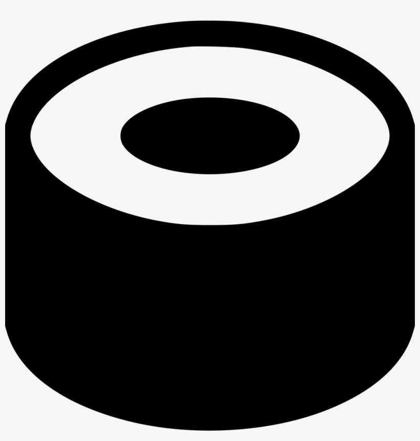 Png File - Sushi Black Icon Png, transparent png download