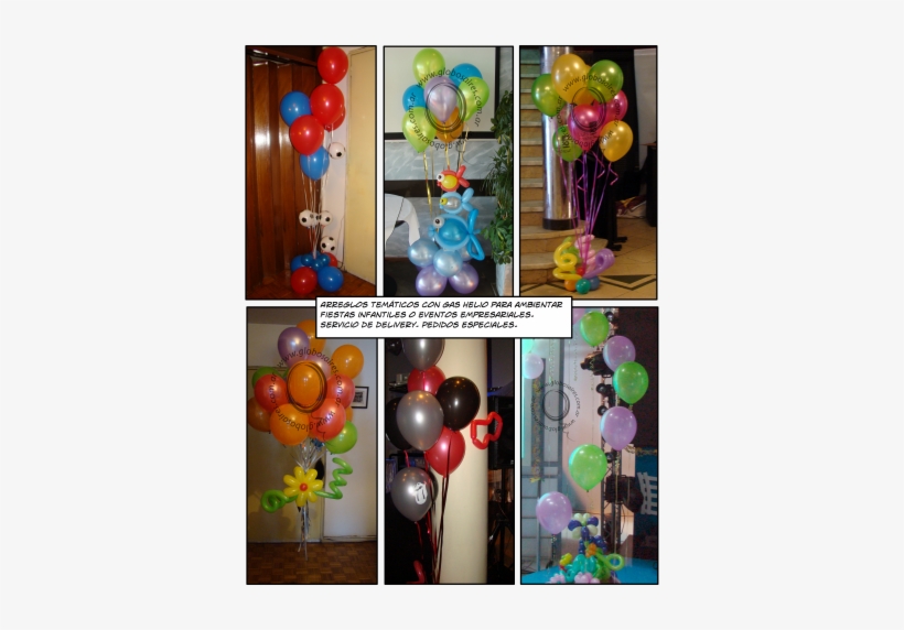 Arreglos De Piso De Globos Con Gas Helio Para Decoraciones - Arreglos De Globos Con Gas Helio, transparent png download